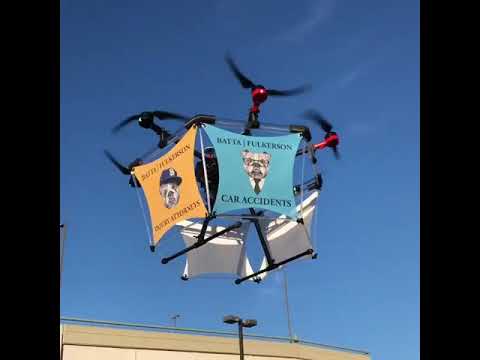 Drone advertisement for events: Aerial advertising